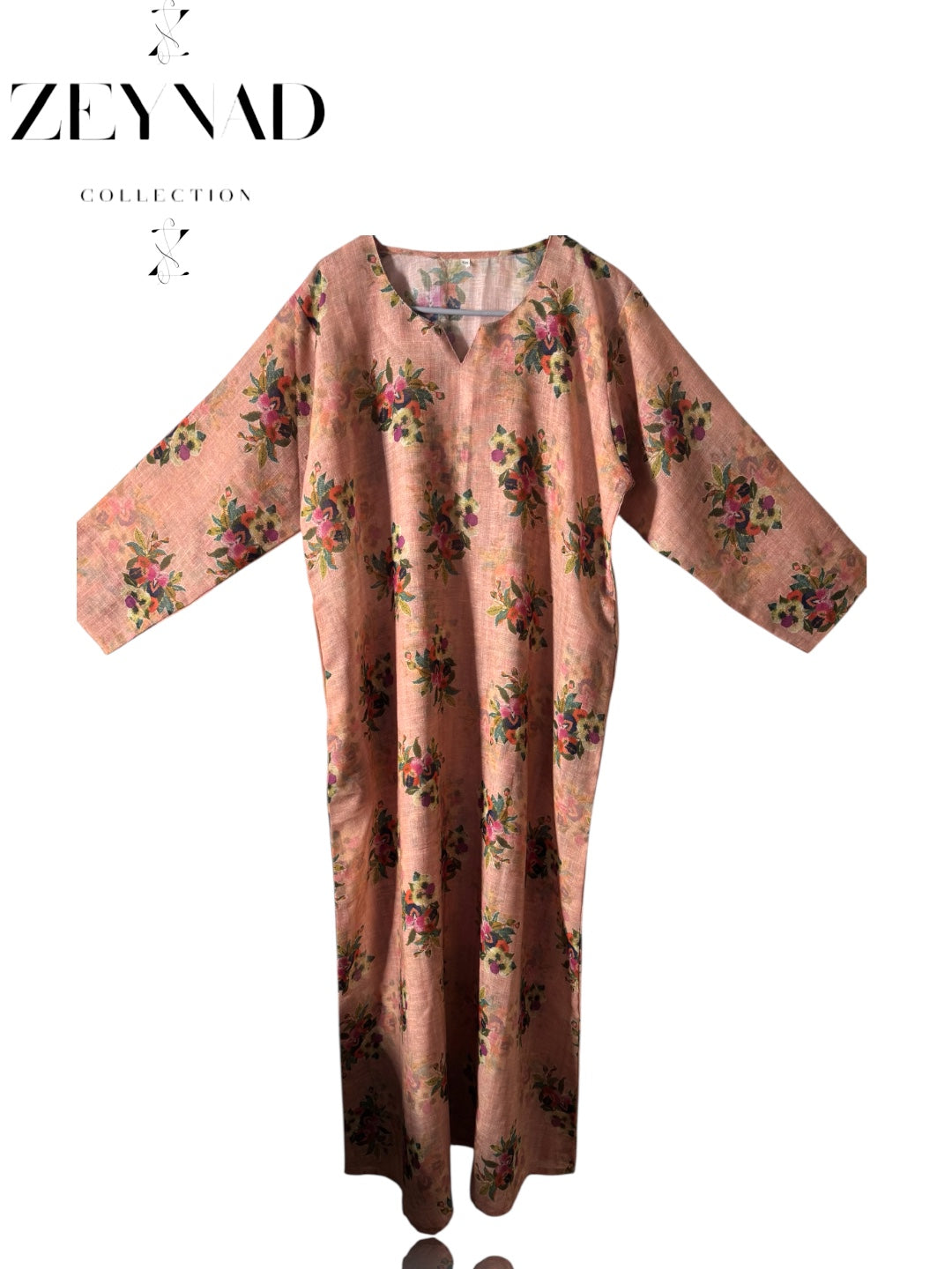 Peach ZEYNAD summer dress