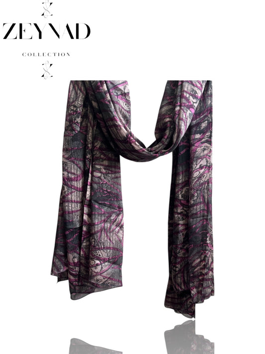 Vivid spring magenta chiffon