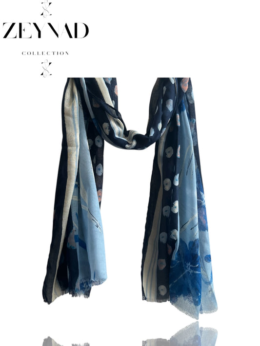 Blueberry Flame Dim Modal Hijab