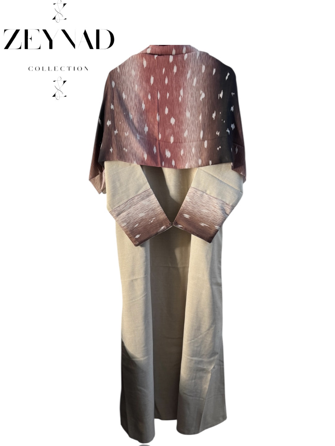 Sakura Beige deer matching dress & hijab set