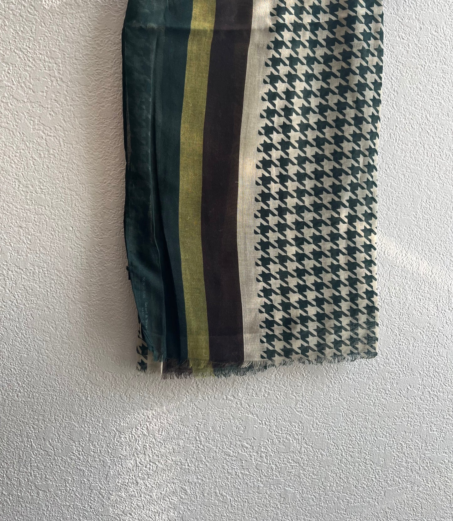 Green Lined Keffiyeh Modal Hijab