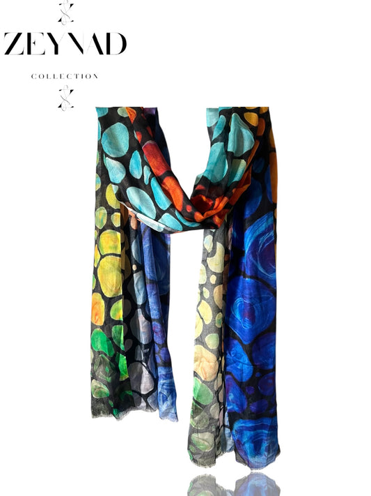 Circle Swirl End String Hijab