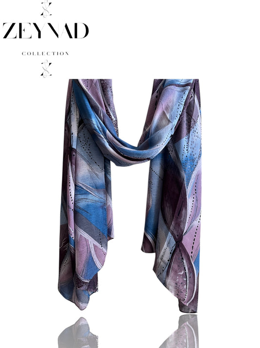 Vivid spring mauve chiffon