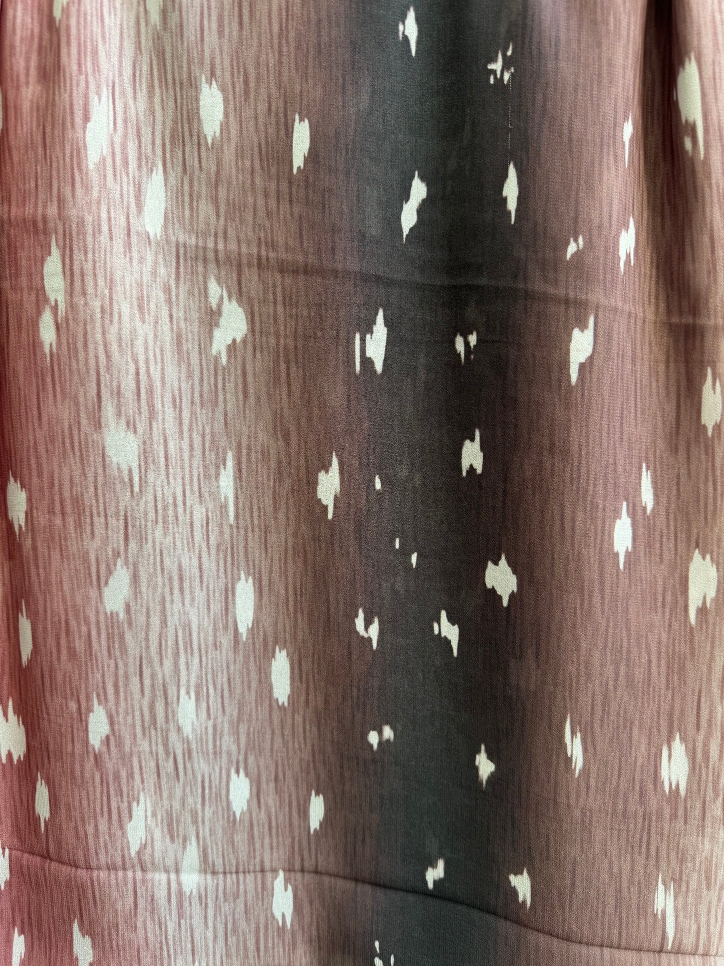 Faded pink deer/fawn print ombré