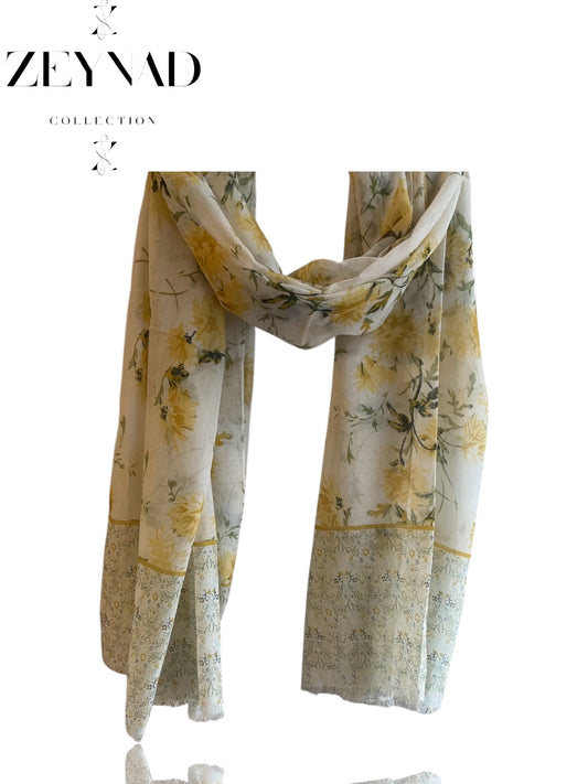 Vibrant lime forest modal hijab