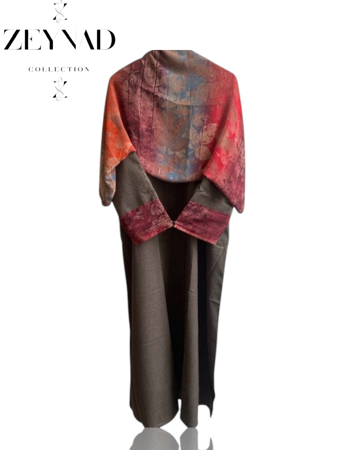 Watercolor Painting Matching Dress & Hijab Set
