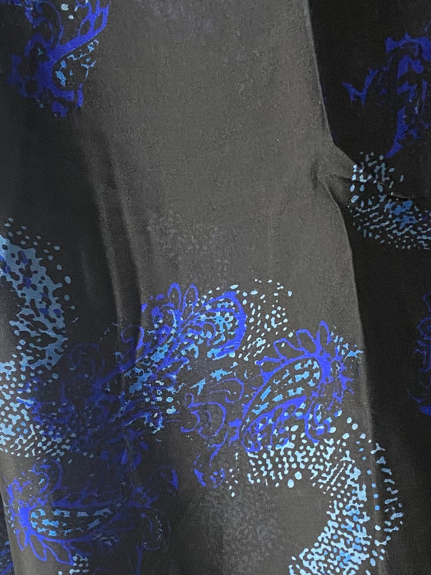 Blue & black dusk chiffon hijab