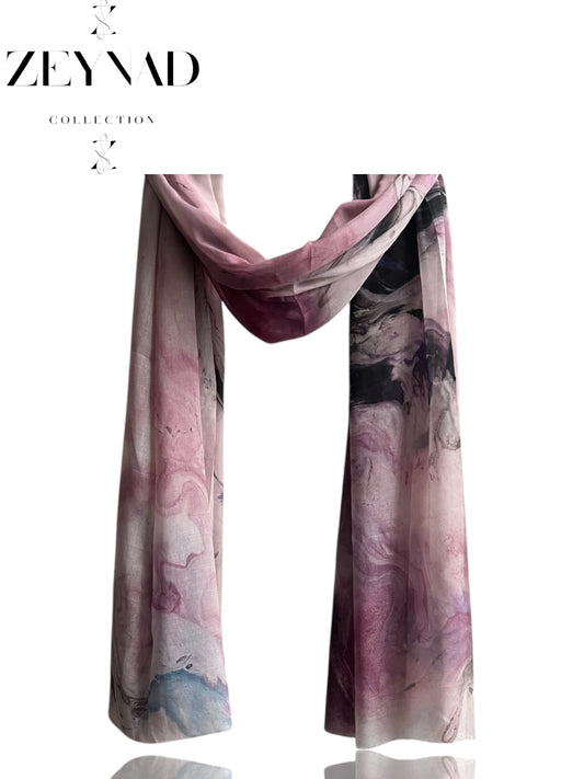 Mixture pink marble print ombré