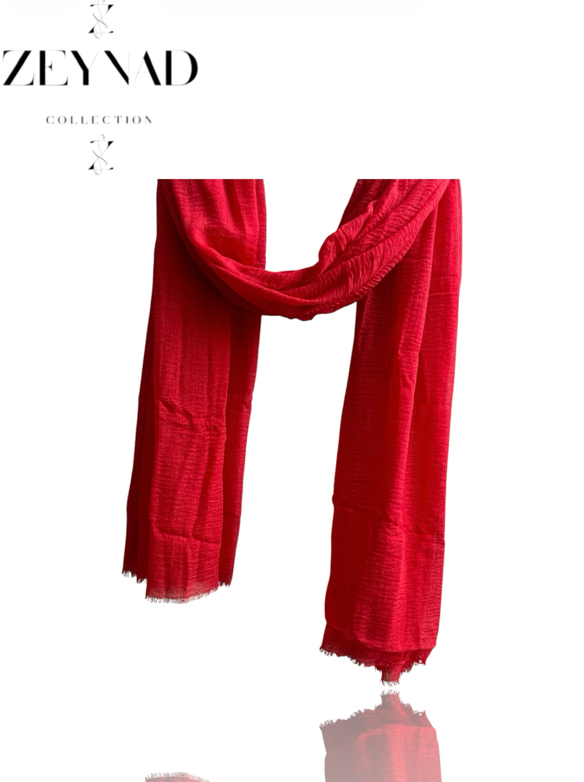 Crimson ZEYNAD crinkle modal