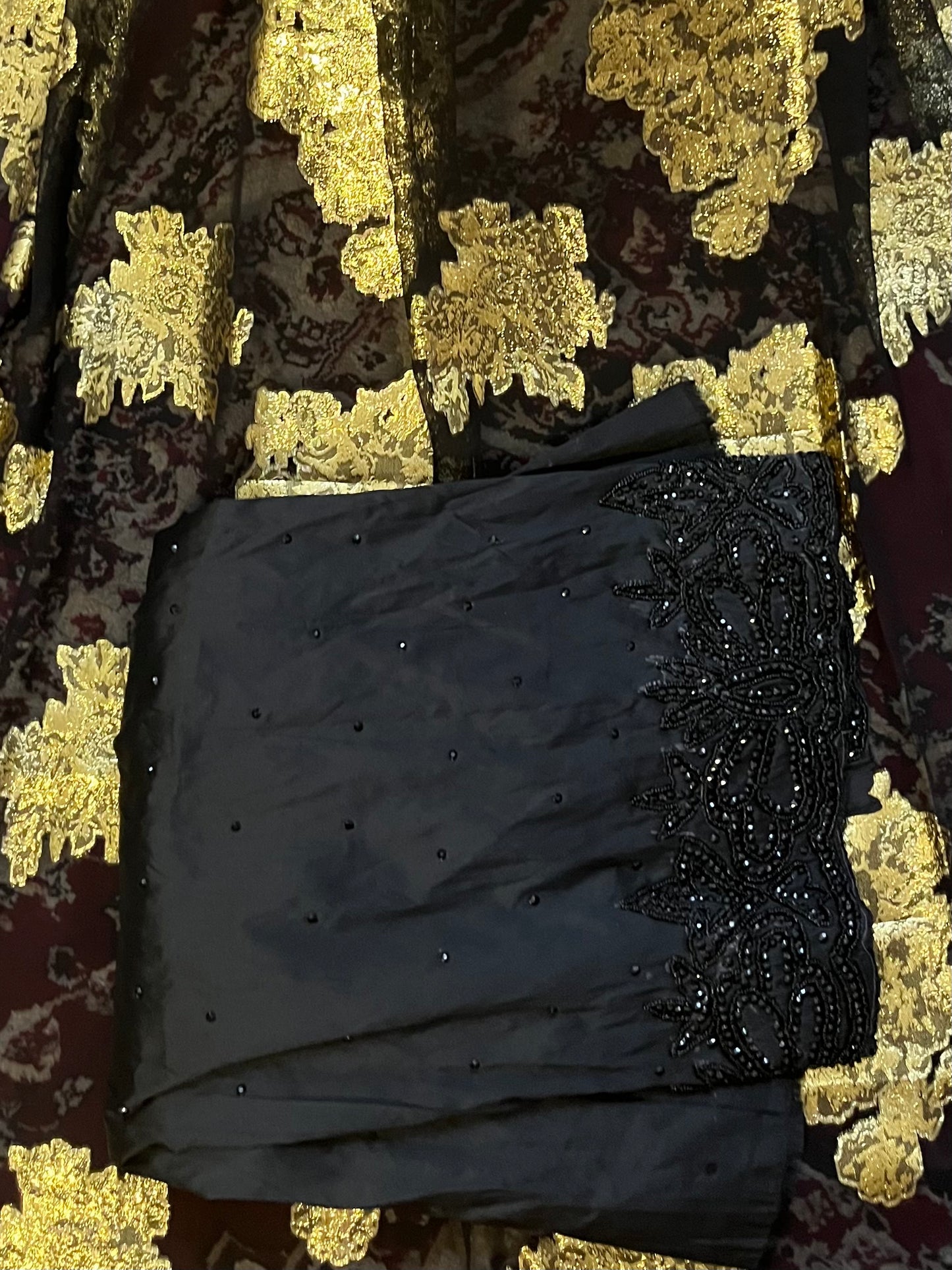Fransawi black & gold sparkling traditional Dirac