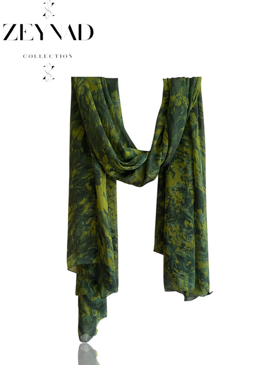 Lime Tinted Chiffon Hijab