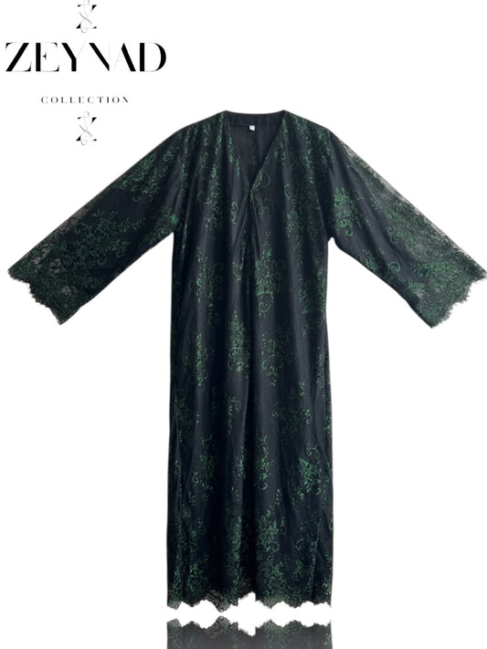 Matcha ZEYNAD lace abaya