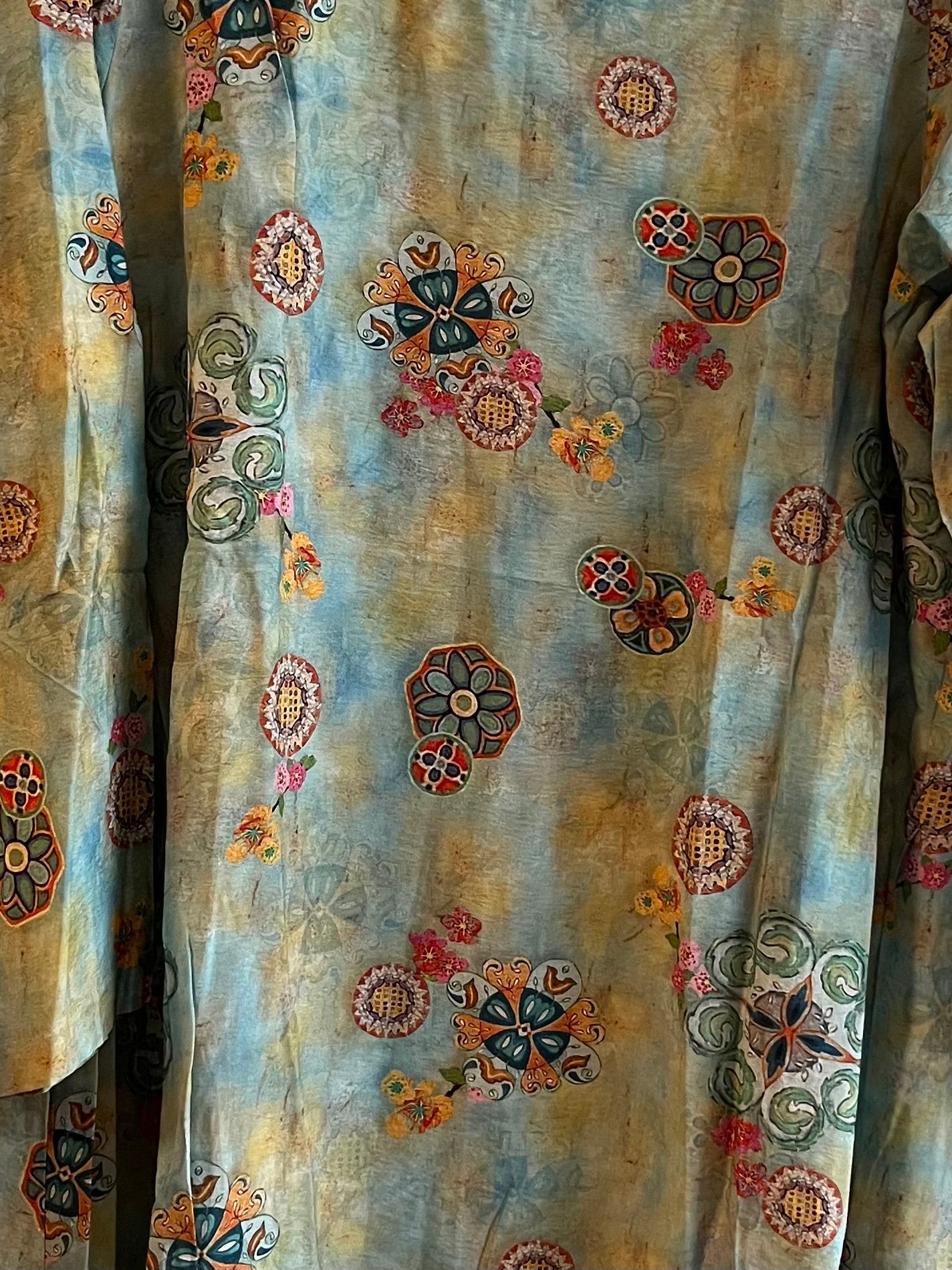 Teal Flower Summer Style Dress
