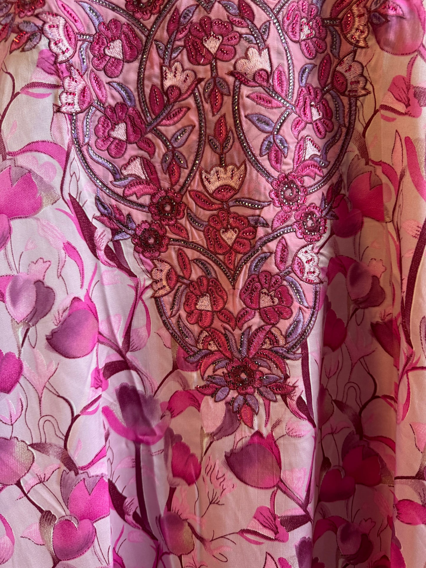 Pink Flow Jalabiya dress COMES WITH FREE HIJAB