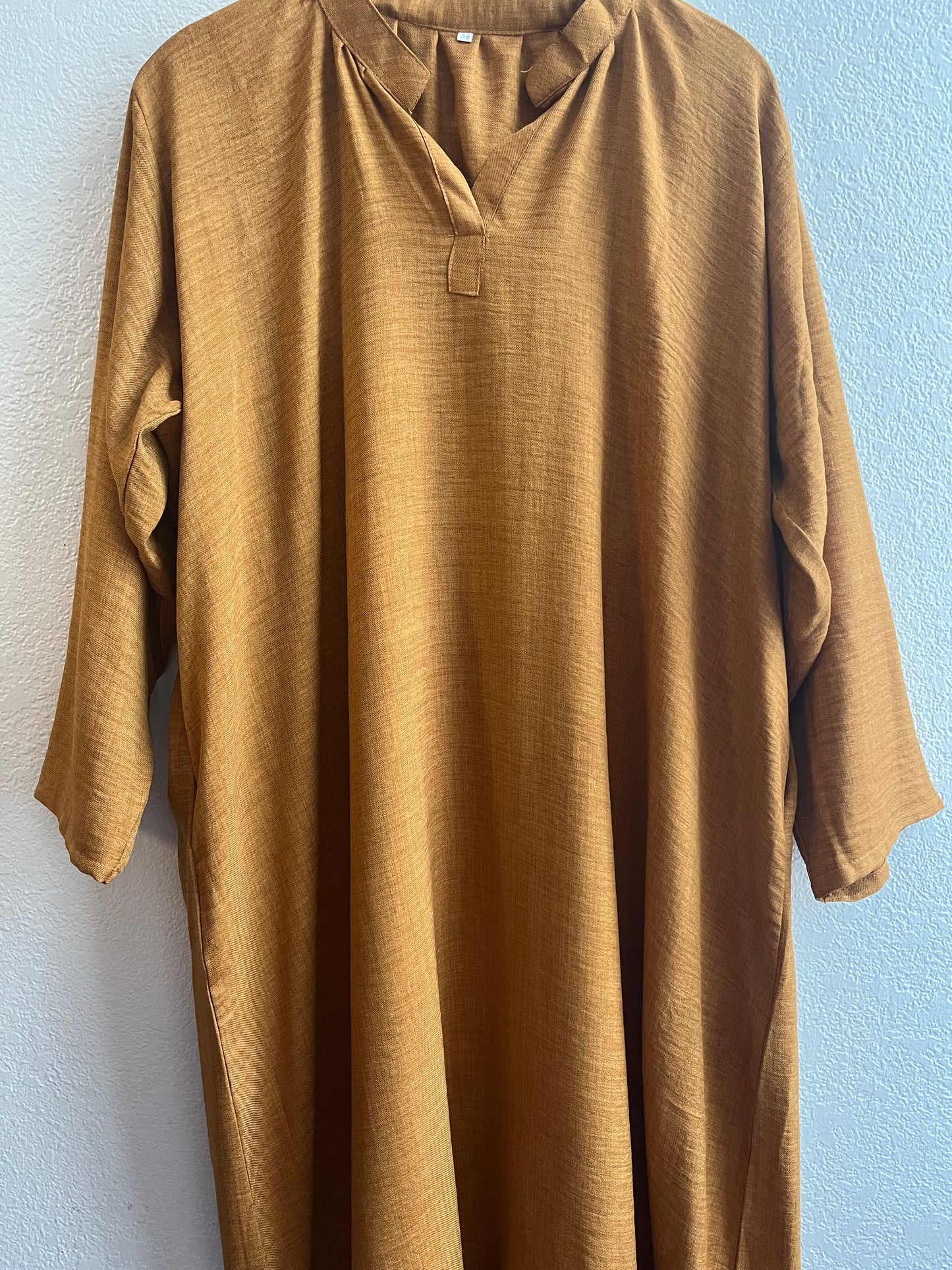 Summer Linen Orange Dress