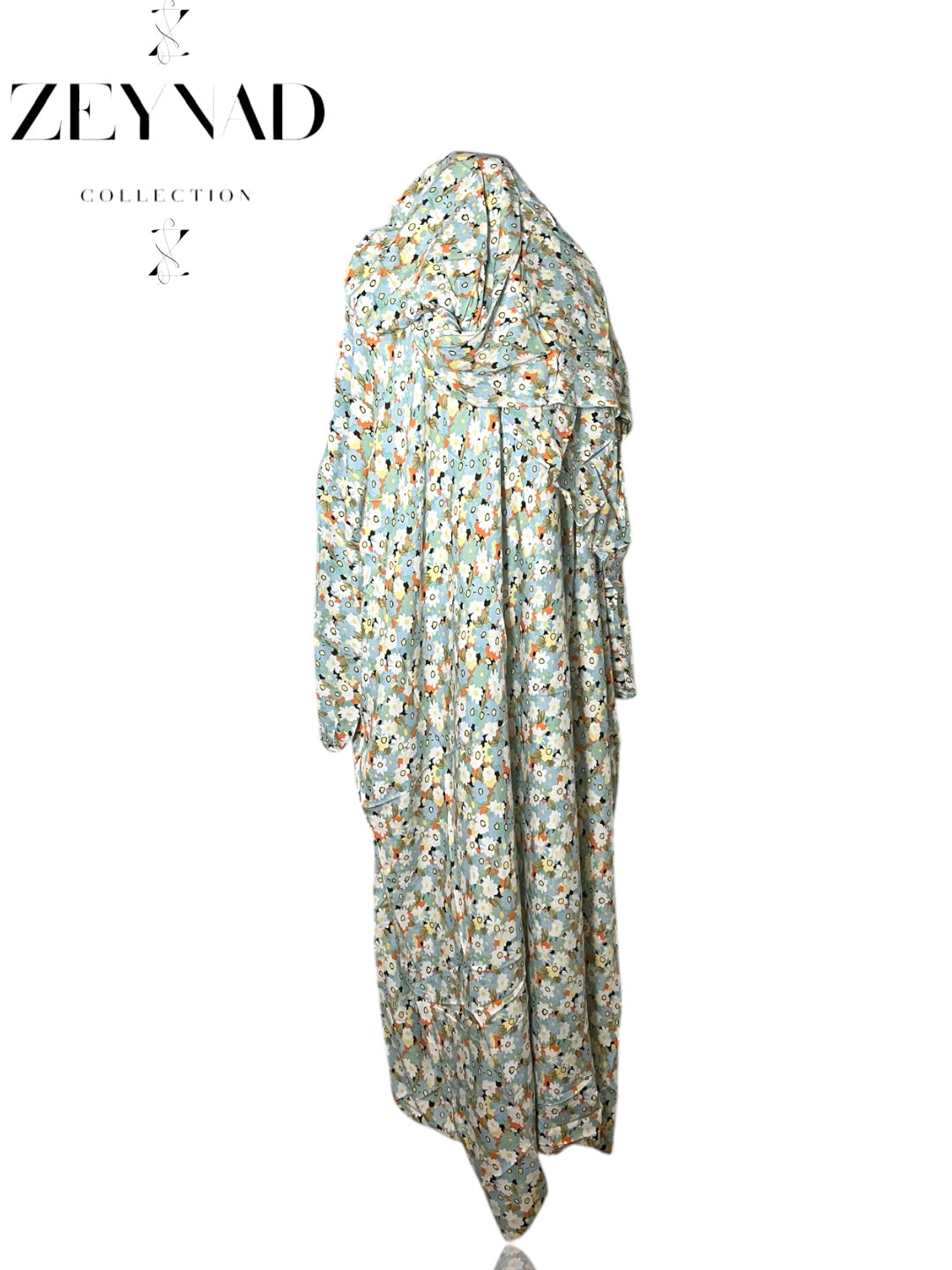 Light blue & light orange flow prayer set