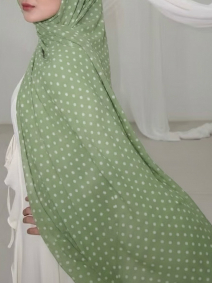 Emerald ZEYNAD polka dot print