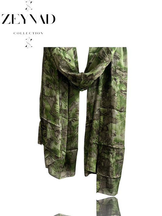 Nature green ZEYNAD summer hijab