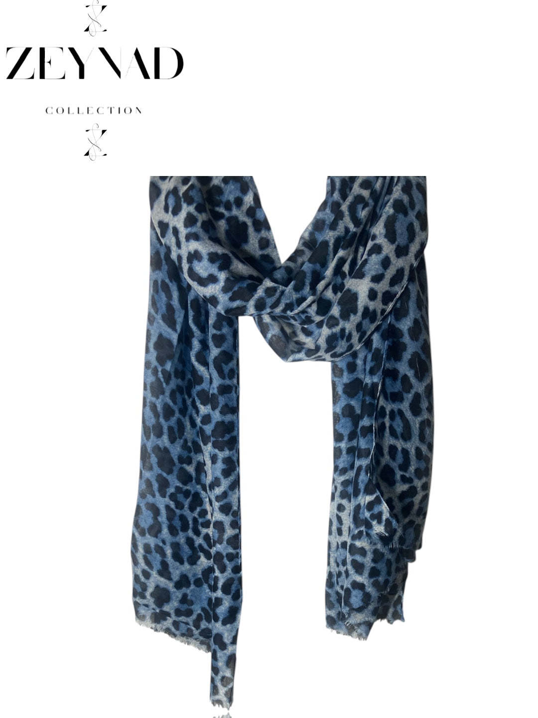 Deep blue sea cheetah print hijab