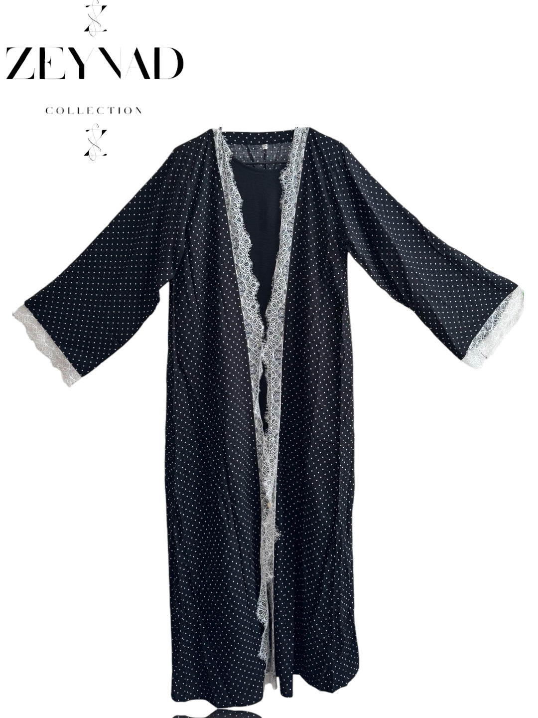 Polka dot lace ZEYNAD Abaya