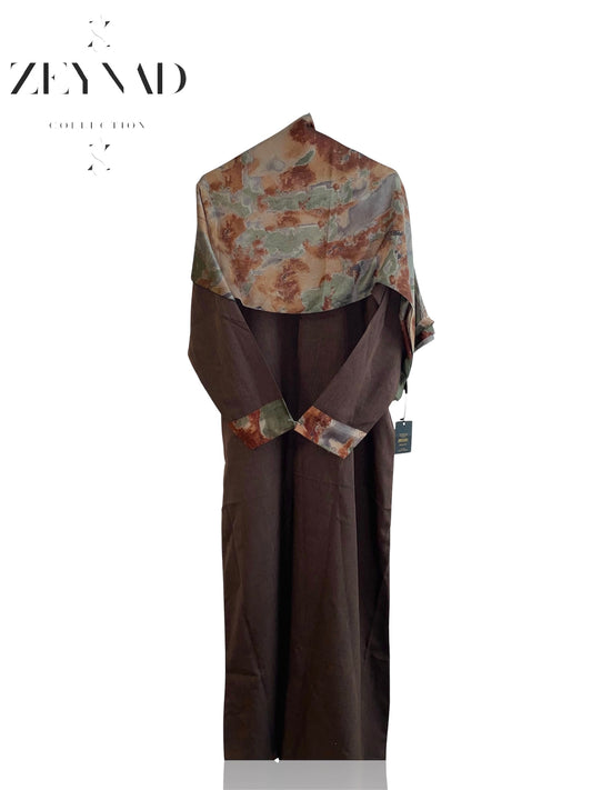 Forest matching dress & hijab set