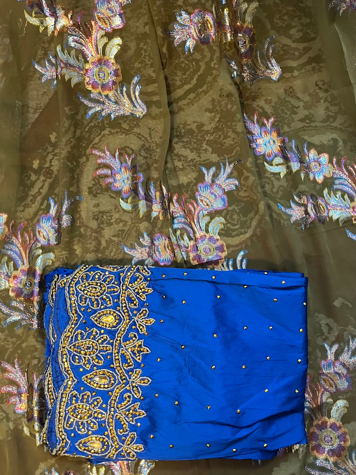 Fransawi green & blue traditional Dirac
