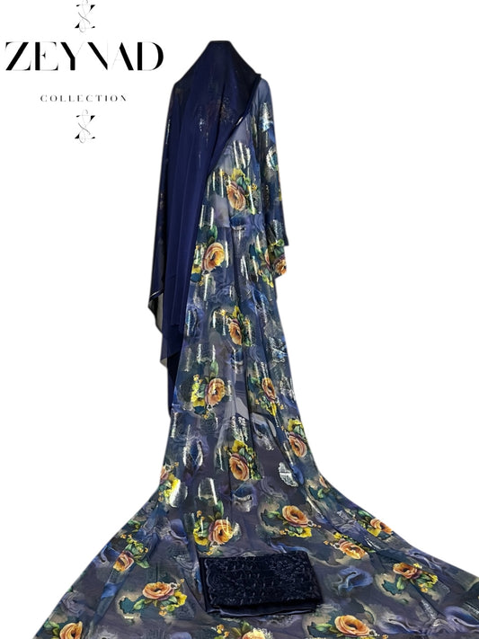 Classic starry night & radiant flower painting Dirac set