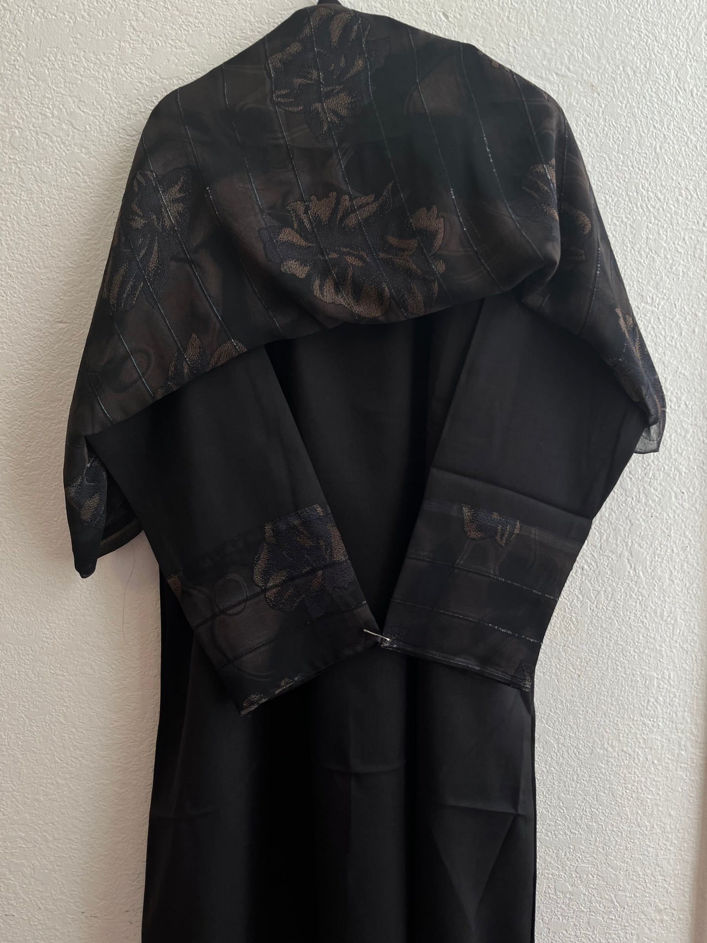 Intense all black-night matching dress & hijab set