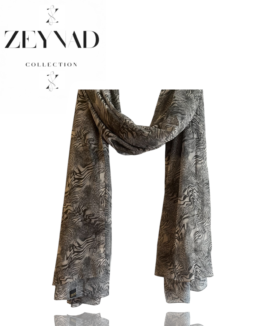 Blazing cloud cheetah print hijab