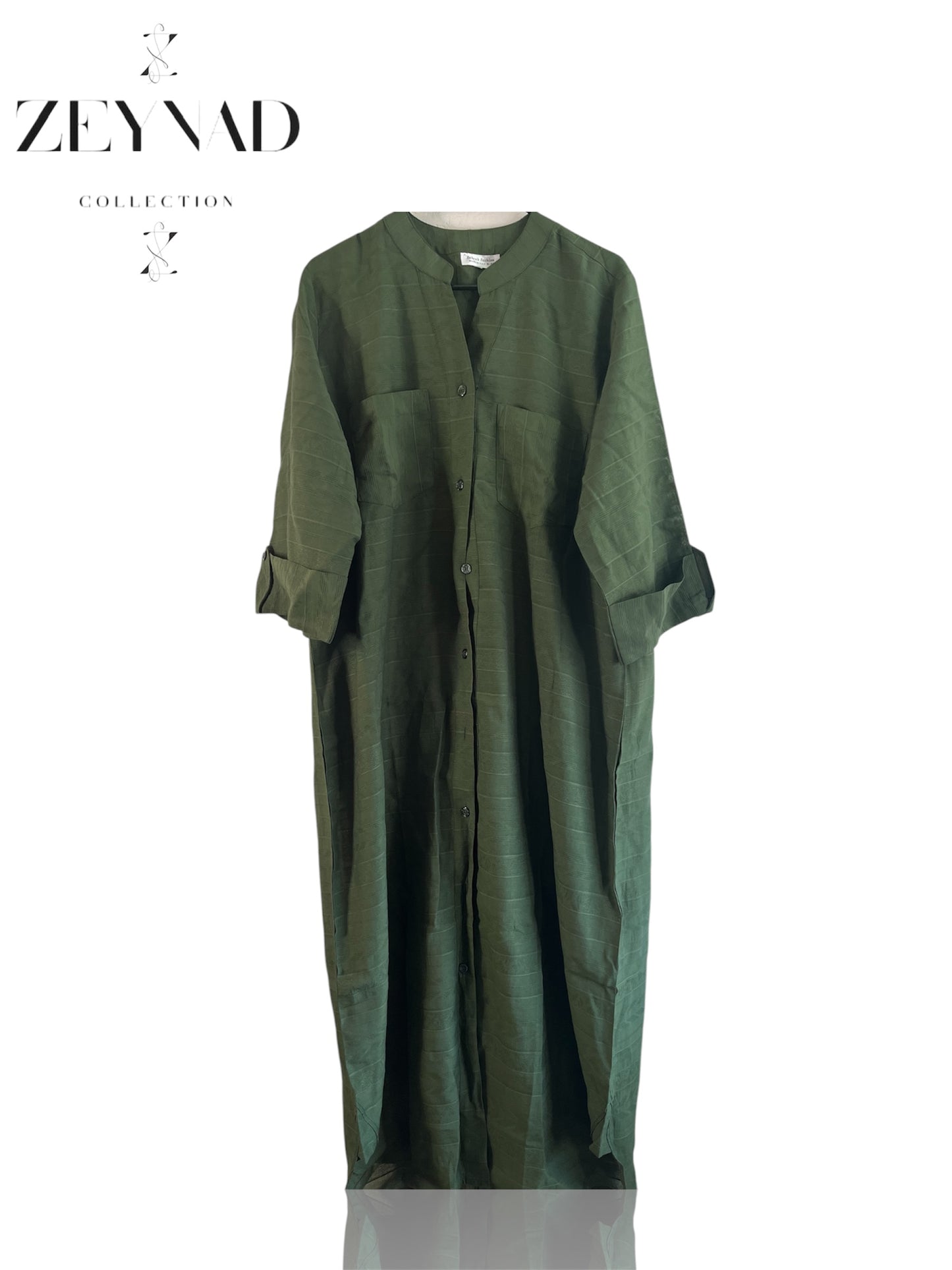 Buttoned Green Dress