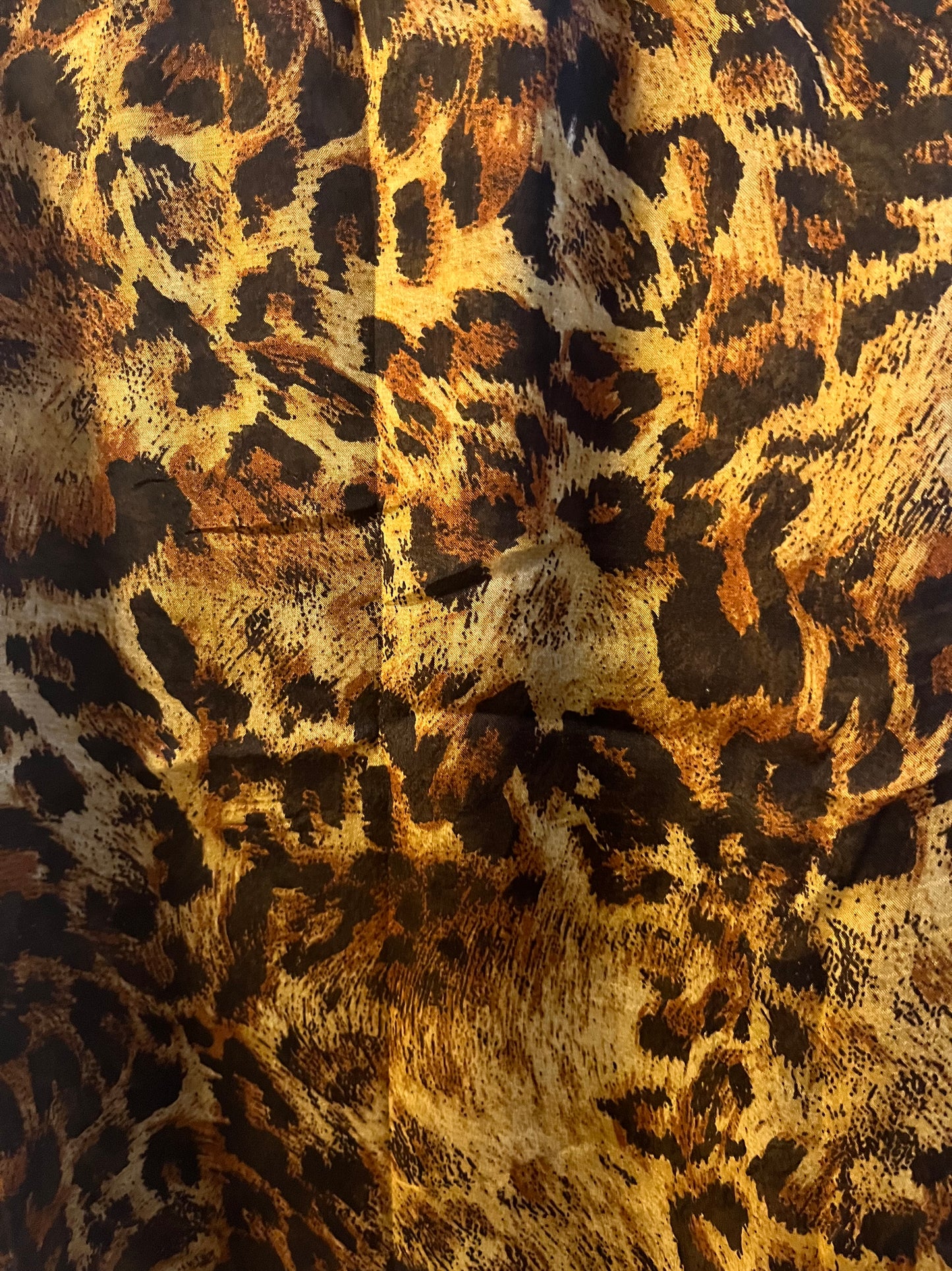 Orange Faded Jaguar Print Hijab