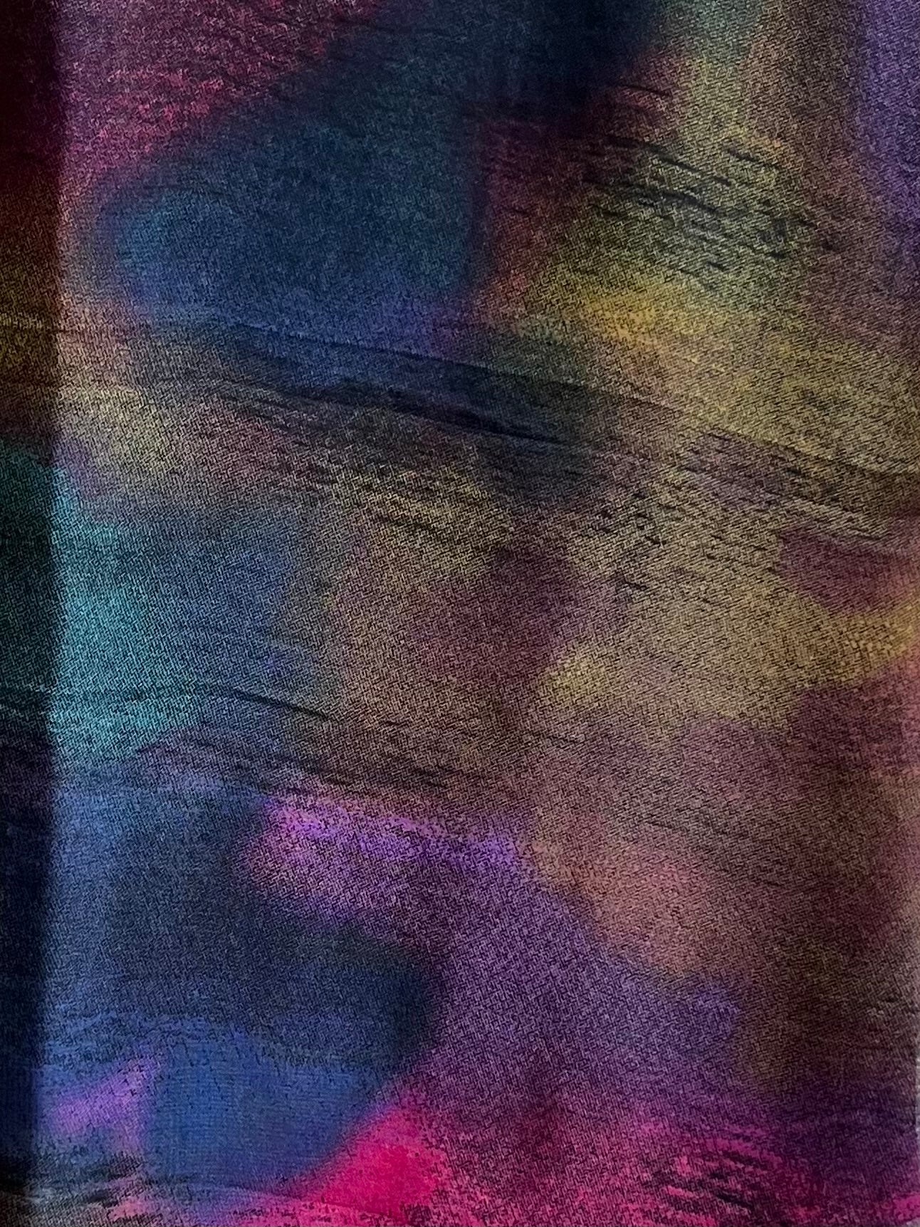 Intense cotton candy watercolor swirl chiffon hijab