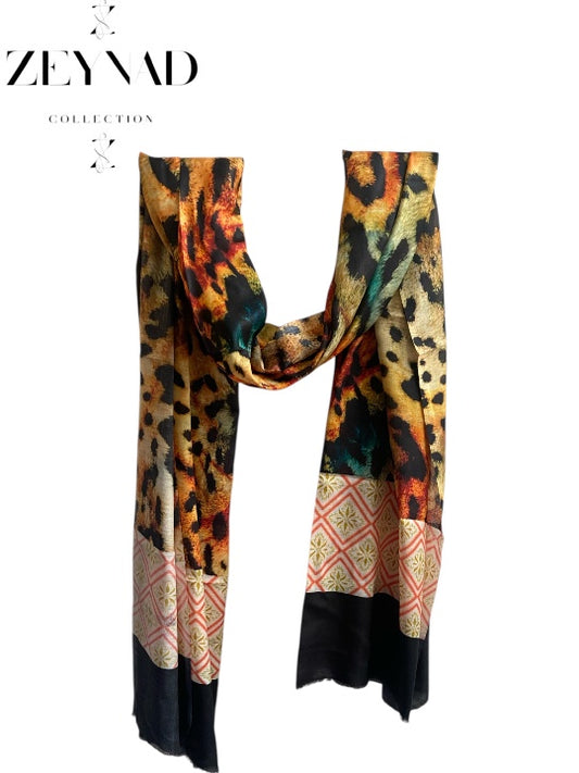 Colorful Flame Dim Modal Hijab