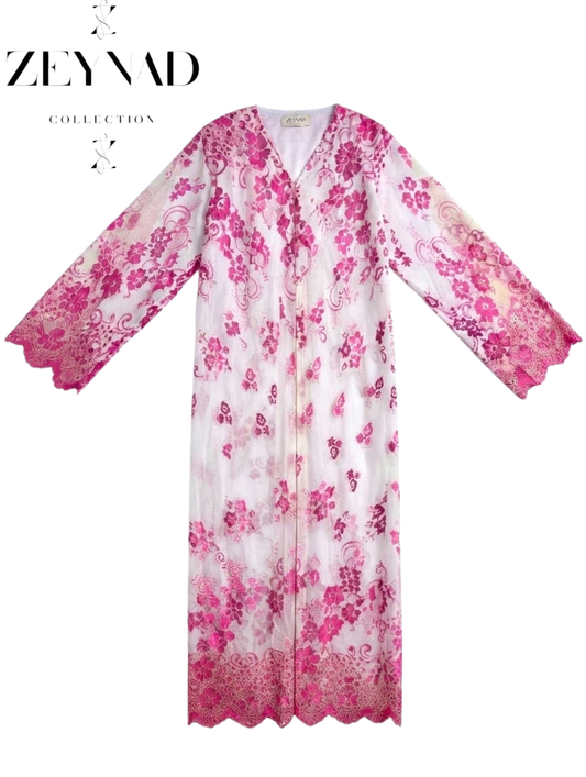 Sakura ZEYNAD lace abaya