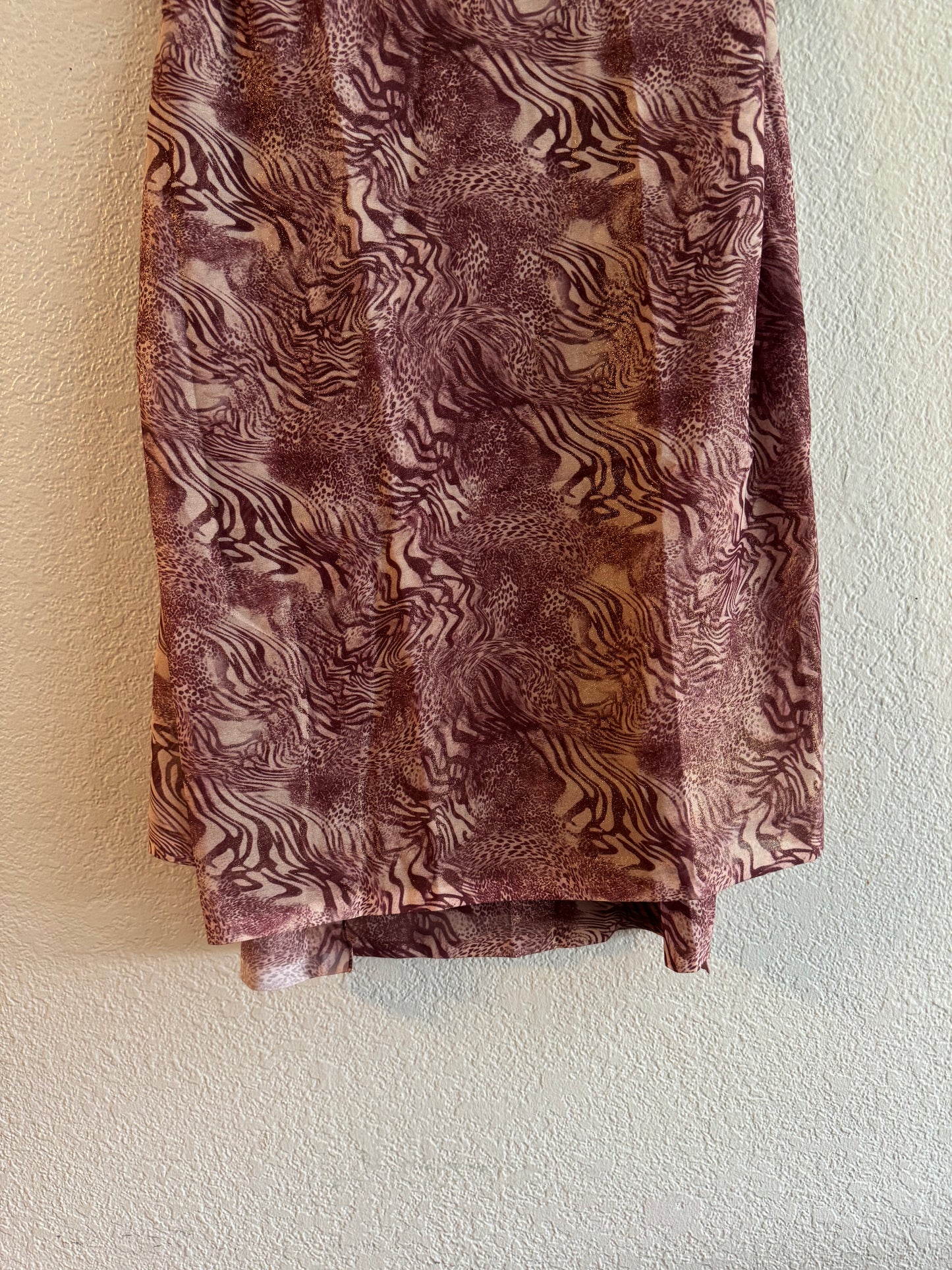 Blazing light pink cheetah print hijab