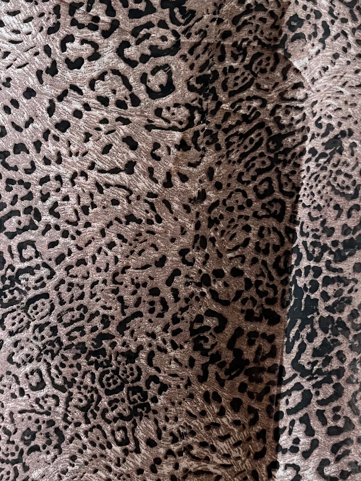 Arctic mixture print & black snow leopard print hijab