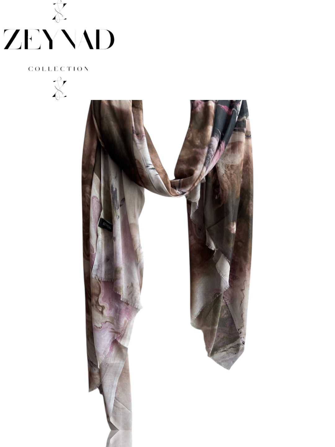 Mixture celestial coffee orange marble print ombré