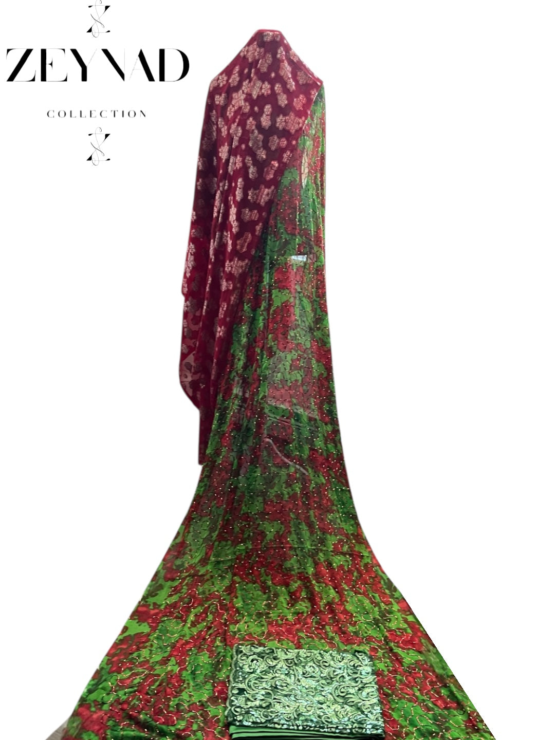 Noble emerald & red stone Dirac set