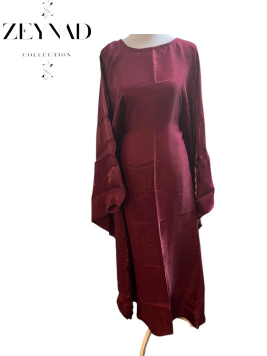 Premium Burgundy Butterfly Dress