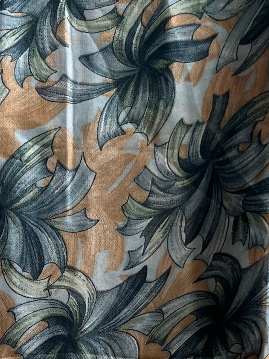 Vivid spring teal chiffon