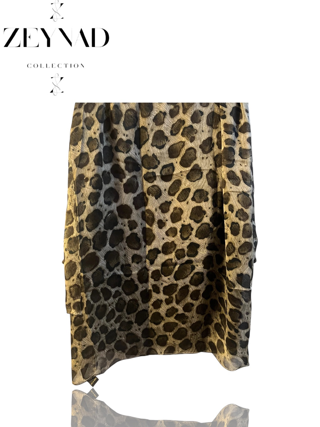 Limited Forest Green Circle Cheetah Print Hijab
