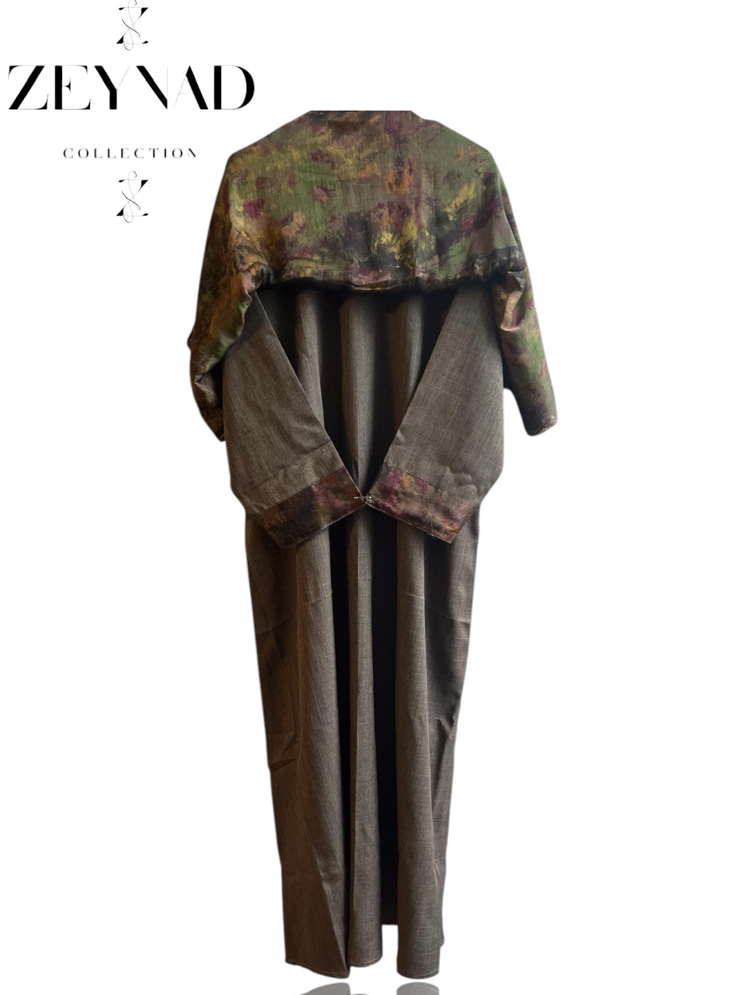 Navy Green & Forest matching dress & hijab set