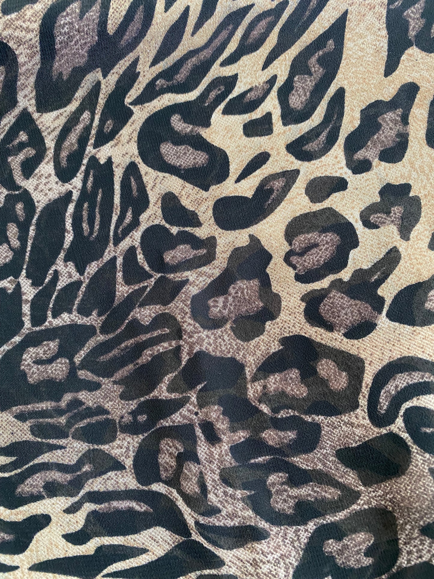Cheetah & brown matching dress & hijab set
