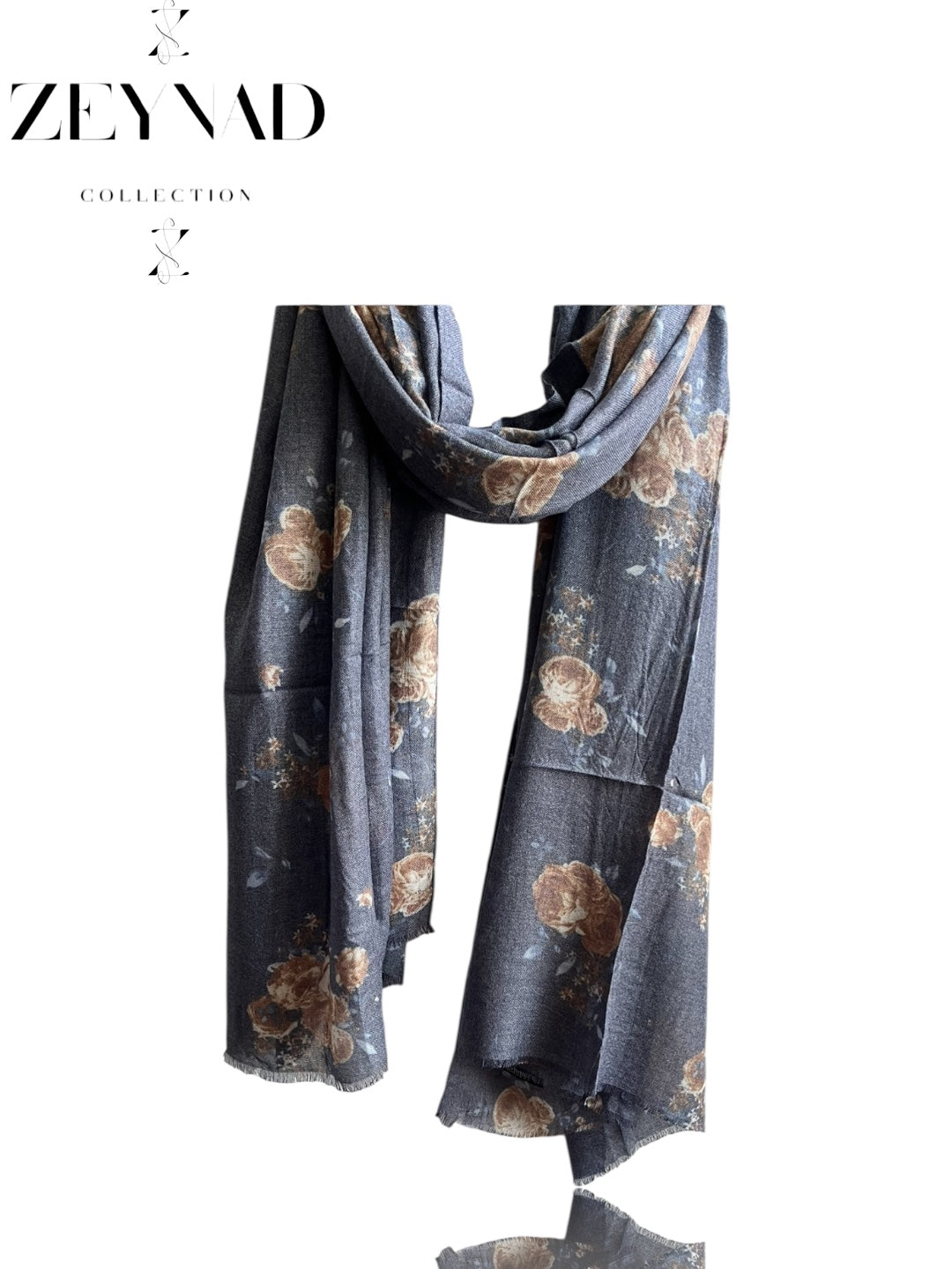 Dust blue ZEYNAD pashmina
