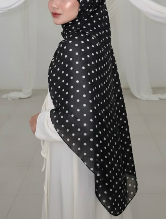 Midnight ZEYNAD polka dot print