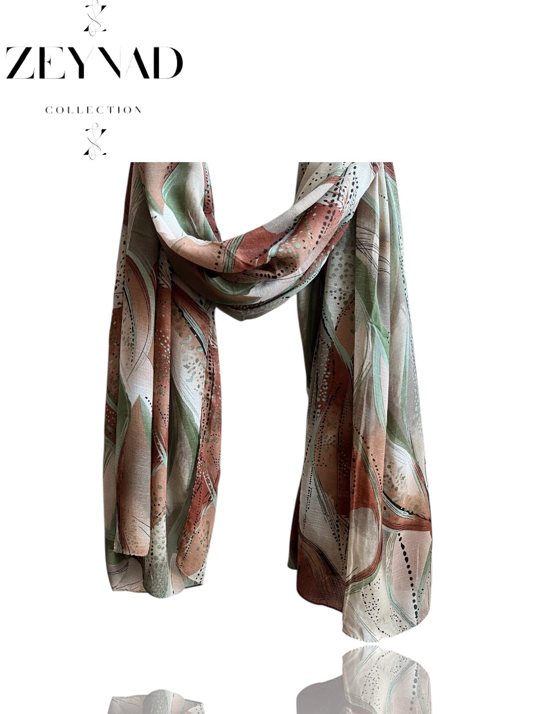 Vivid spring peach chiffon