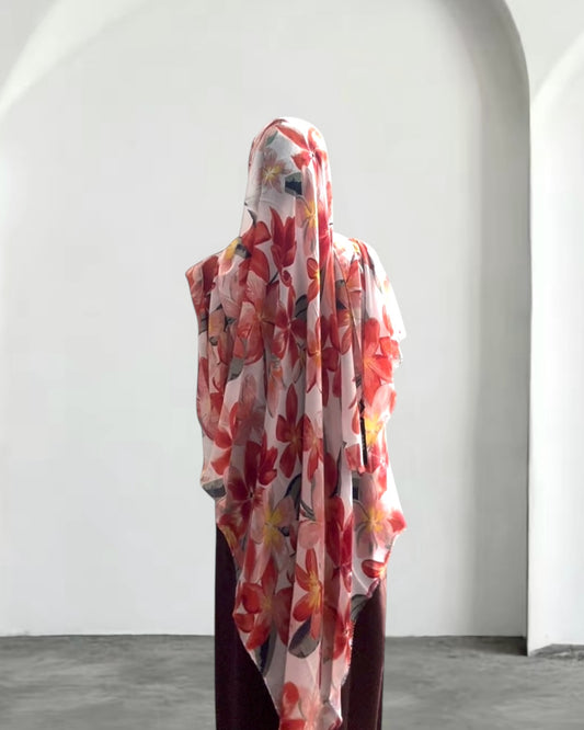 Light Fruit Floral Modal Hijab