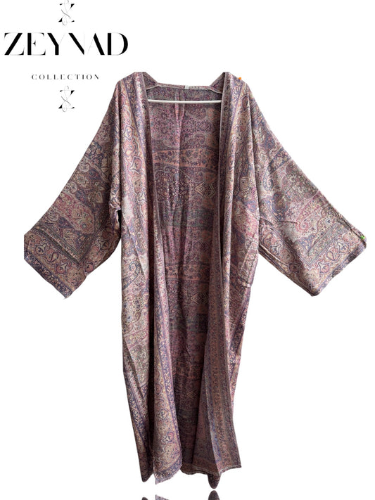 Purple ZEYNAD pashmina Abaya