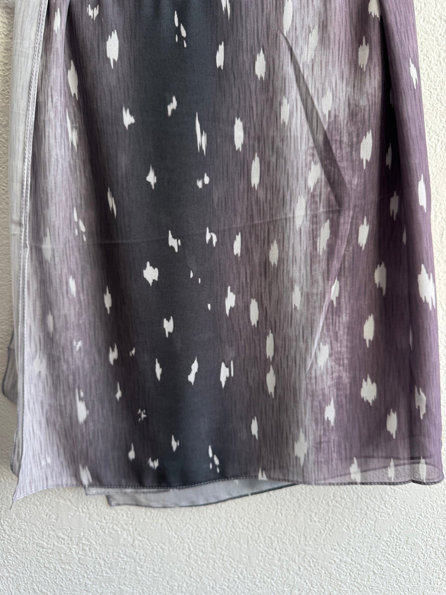 Faded purple deer/fawn print ombré