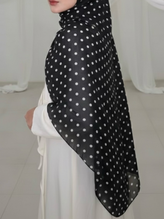 Midnight ZEYNAD polka dot print
